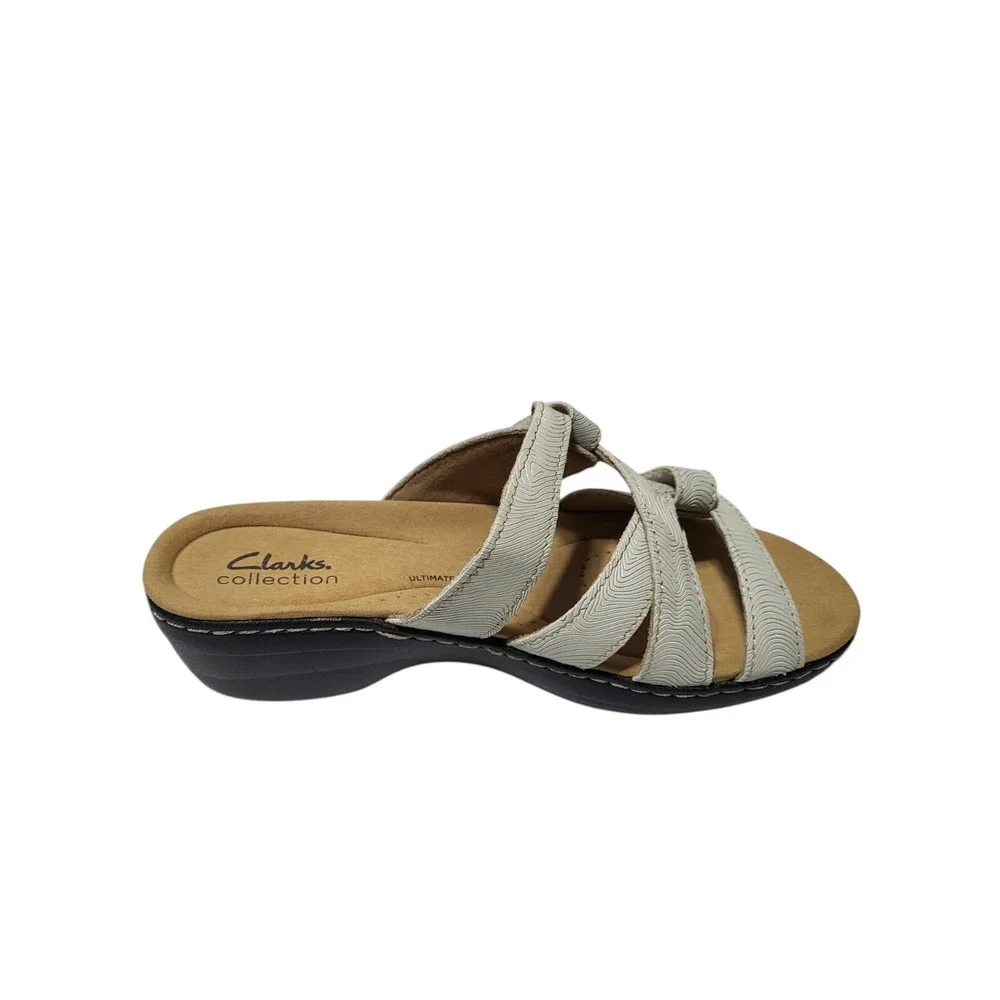 Clarks Women's Merliah Karli Sandal - White, Size 6 (EU 36.5), Leather & Comfort - Picture 14 of 15